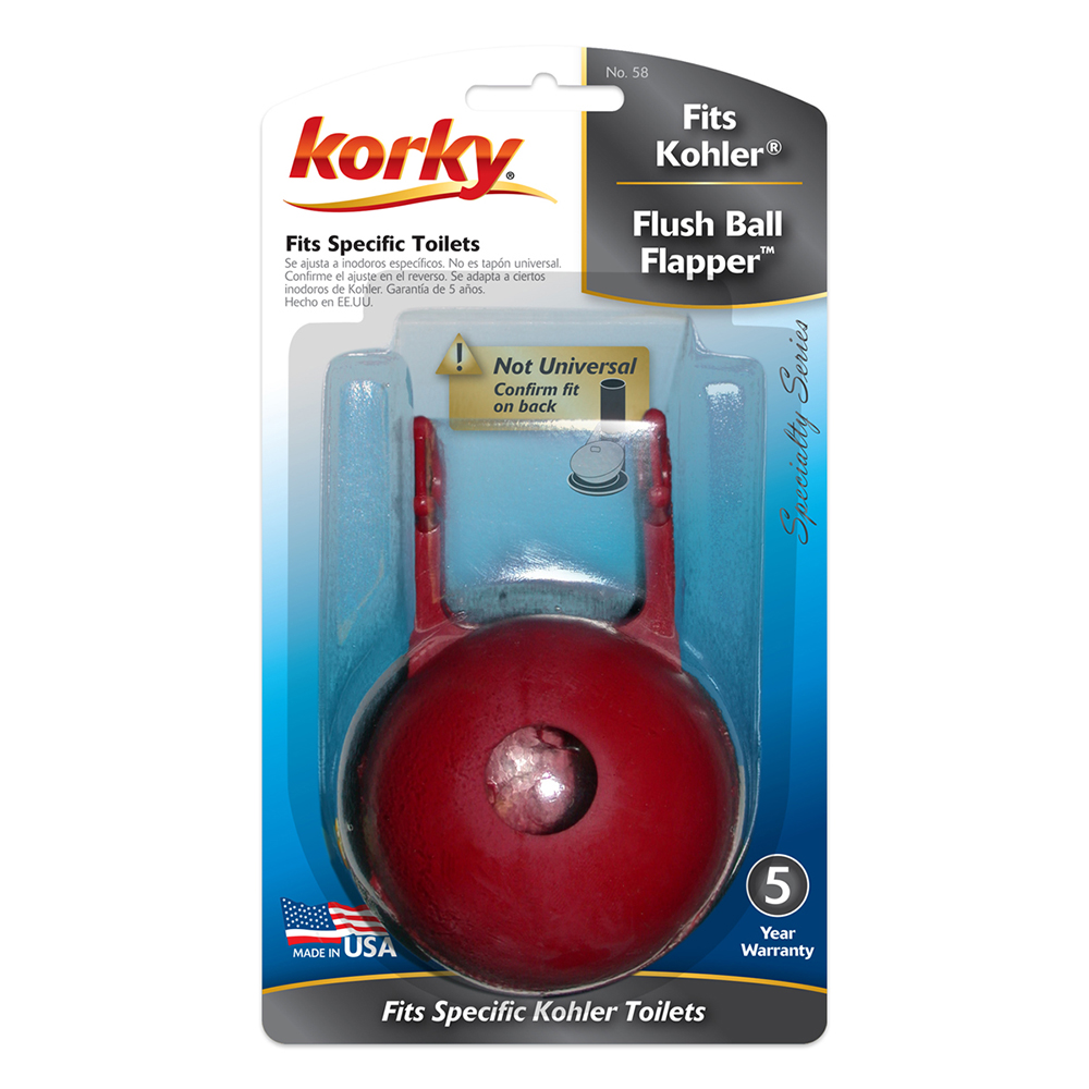 2" Fits Kohler® Flush Ball Toilet Flapper Korky